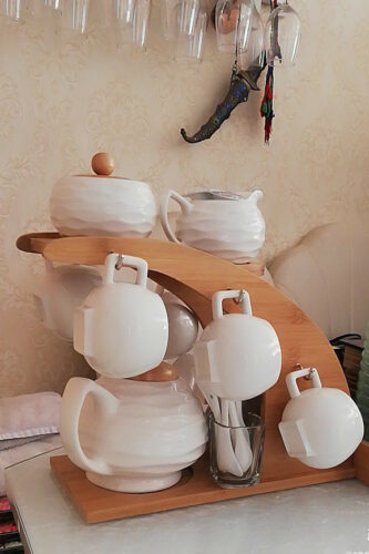 16-Pieces White English Tea Set Porcelain Teapot Set photo review