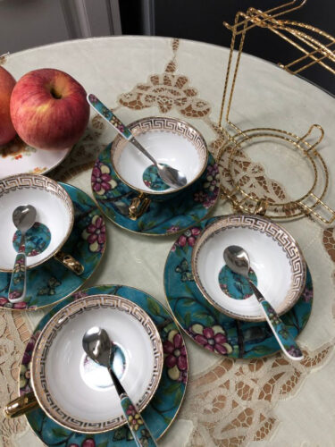 Blue Bird Cup and Saucer Set Bone China photo review