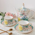 Milan Flower English Tea Set Bone China Teapot Set photo review