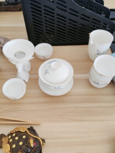 Crane Chinese Gaiwan Tea Set for Gongfu Cha photo review