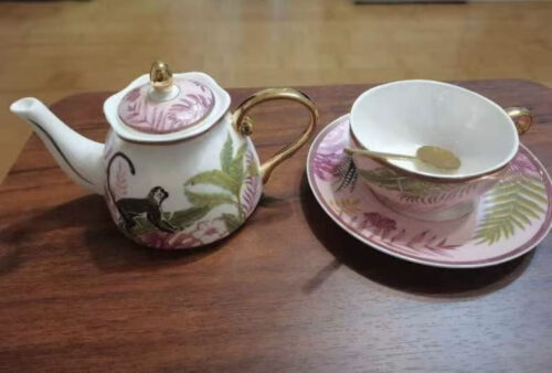 Jungle English Tea Set for One Bone China Teapot photo review