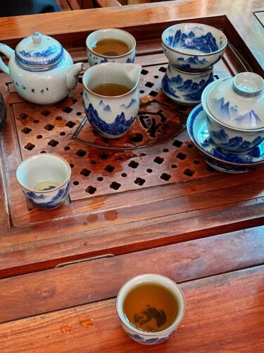 Jingdezhen Chinese Gongfu Tea Set Blue and White photo review