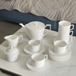 Bohemian English Tea Set Embossed Porcelain Teapot Set photo review