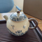 Butterfly Chinese Gongfu Tea Set Porcelain Blue and White photo review