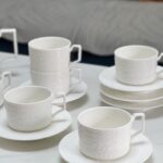 Bohemian English Tea Set Embossed Porcelain Teapot Set photo review