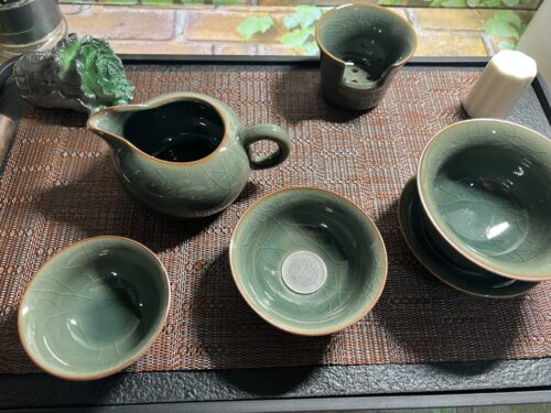 Celadon Chinese Gongfu Tea Set Porcelain photo review