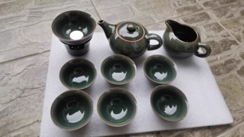 Celadon Chinese Gongfu Tea Set Porcelain photo review