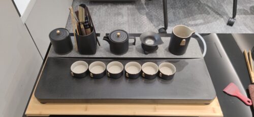 Pure Black Chinese Kung Fu Tea Set with Tray photo review