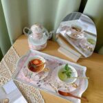 Pink Bird British Tea Set Bone China with Warmer photo review