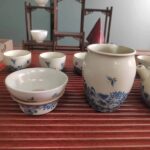 Butterfly Chinese Gongfu Tea Set Porcelain Blue and White photo review