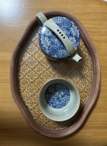 Floral Chinese Gongfu Tea Set Blue and White photo review