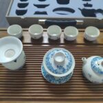 Butterfly Chinese Gongfu Tea Set Porcelain Blue and White photo review