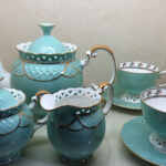 Openwork English Tea Set Bone China Teapot Set photo review