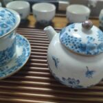 Butterfly Chinese Gongfu Tea Set Porcelain Blue and White photo review