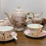 Pink Bird English Tea Set Bone China Teapot Set photo review