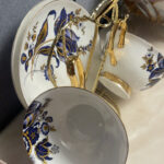 Blue Floral Tea Cup and Saucer Set Bone China photo review