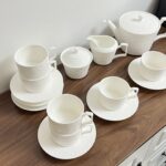 Bohemian English Tea Set Embossed Porcelain Teapot Set photo review