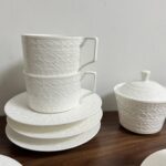 Bohemian English Tea Set Embossed Porcelain Teapot Set photo review