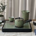 Green Japanese Tea Set with Tray Ceramic photo review