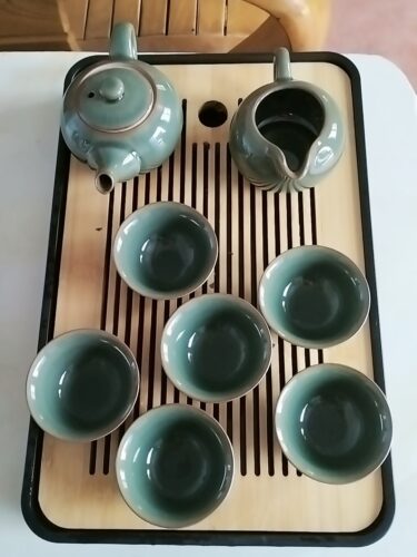 Celadon Chinese Gongfu Tea Set Porcelain photo review