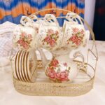 Vintage English Rose Tea Set Porcelain Teapot Set photo review