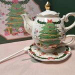 Christmas Tea Set for One Porcelain Teapot Set photo review