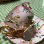 Pink Bird Tea Cup and Saucer Set Bone China photo review