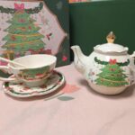 Christmas Tea Set for One Porcelain Teapot Set photo review