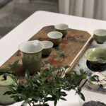 Green Japanese Tea Set with Tray Ceramic photo review