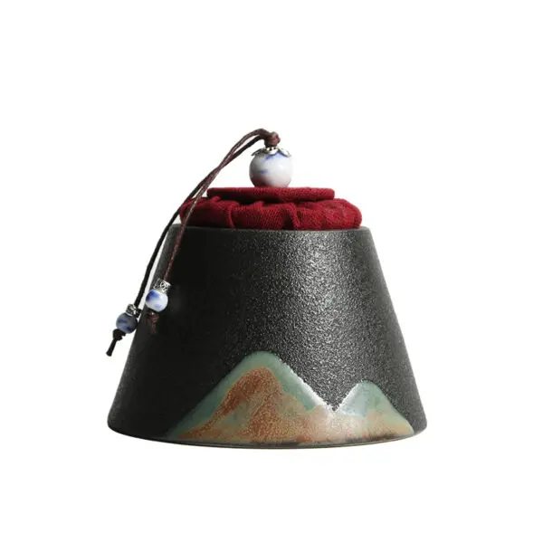 TCD1MT001 0 Mountain Tea Caddy Loose Tea Tin Storage Canister