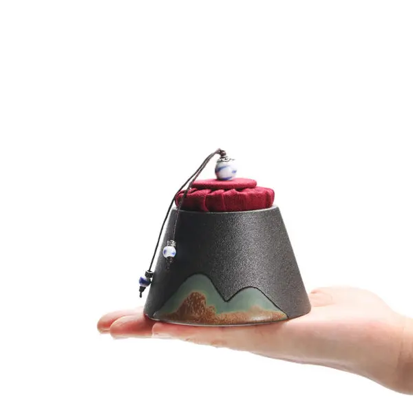 TCD1MT001 3 Mountain Tea Caddy Loose Tea Tin Storage Canister