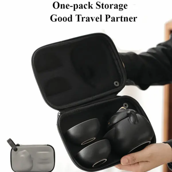 TS0SL001 8 Cat Chinese Travel Tea Set Portable Free Customized