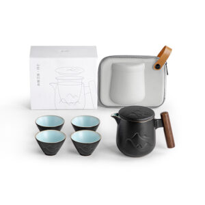 TS1SX004 V2 Mountains Travel Gongfu Tea Set Ceramic with Mug