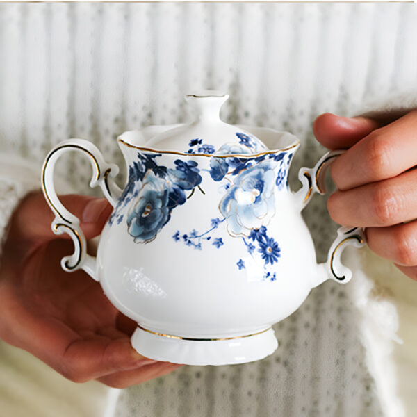 TSB11BB005 5B Floral English Tea Set Porcelain Teapot Set with Stand