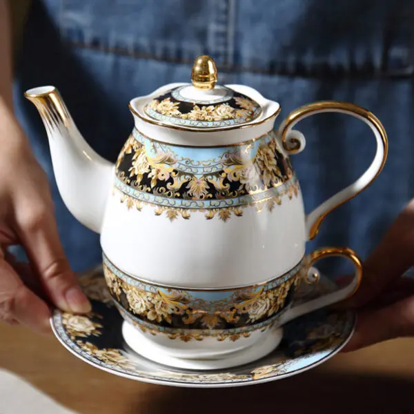 Vintage English Tea for One Set Bone China Teapot - Teasetbox.com