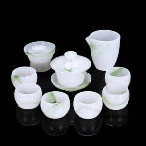 TSB13BB008 V3 Upscale Chinese Gongfu Tea Set Liuli Glass