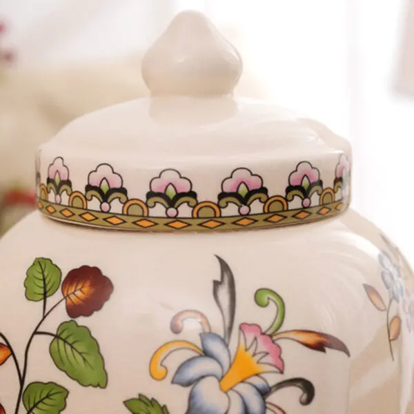TSB15BB010 1 Spring Tea Caddy Ceramic Loose Tea Tin