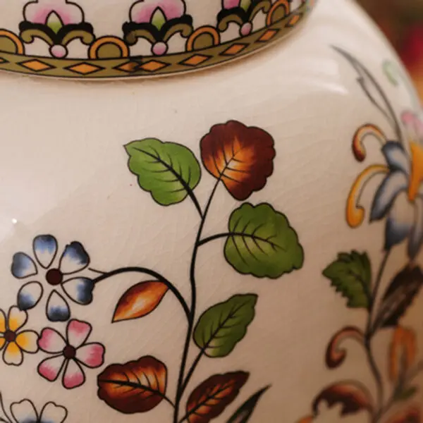 TSB15BB010 2 Spring Tea Caddy Ceramic Loose Tea Tin
