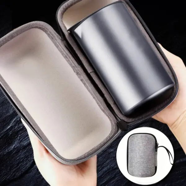 TSB16BB003 1 Titanium Chinese Travel Tea Set with Case