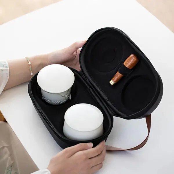 TSB16BB014 5 Elegant Japanese Travel Tea Set with Case