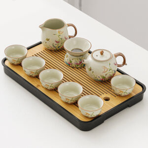 TSB17BB008 V3 Floral Chinese Kung Fu Tea Set Ceramic