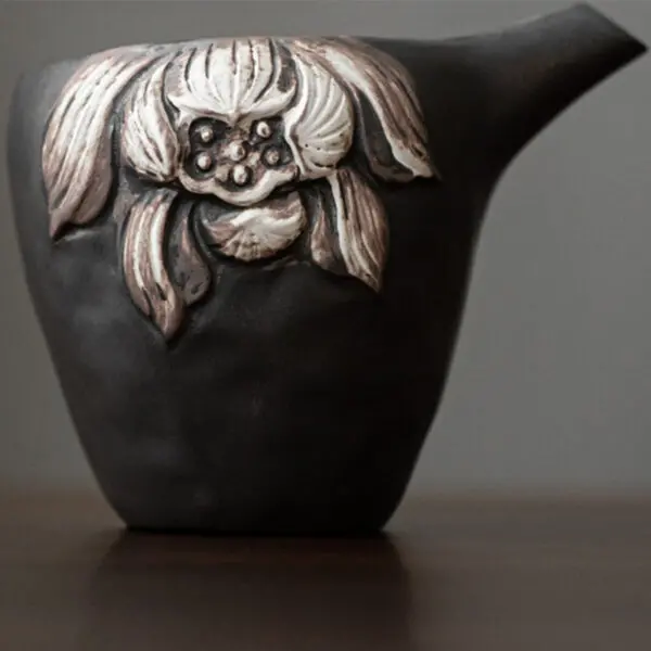 TSB17BB014 2 Lotus Chinese Gongfu Tea Set Pottery