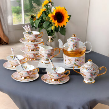 Elegant Tea Sets with Cupcake Stand for a Perfect Tea Party