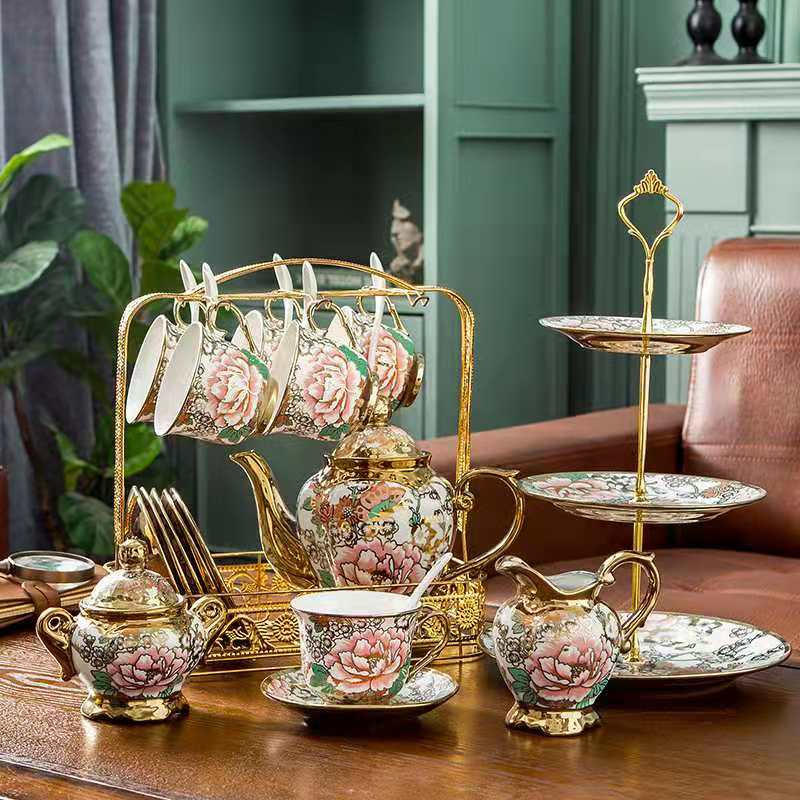 Fashionable Porcelain English Tea Set Modern Teapot Set
