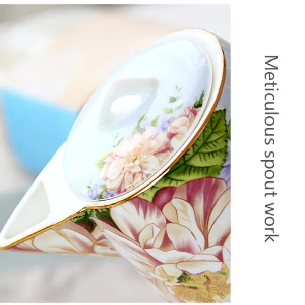 TSB1BB012 8 Flowers English Tea Set Bone China Coffee Set