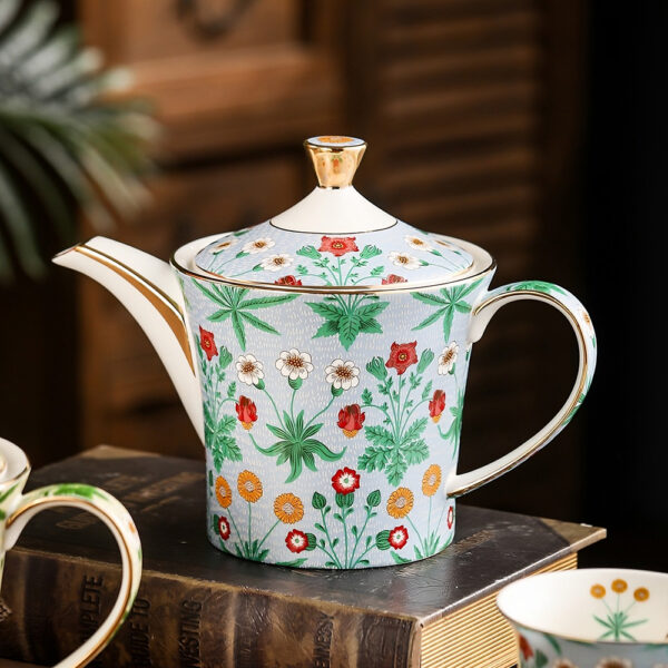 TSB21BB016 1 transformed Blossom English Tea Set Bone China Teapot Set