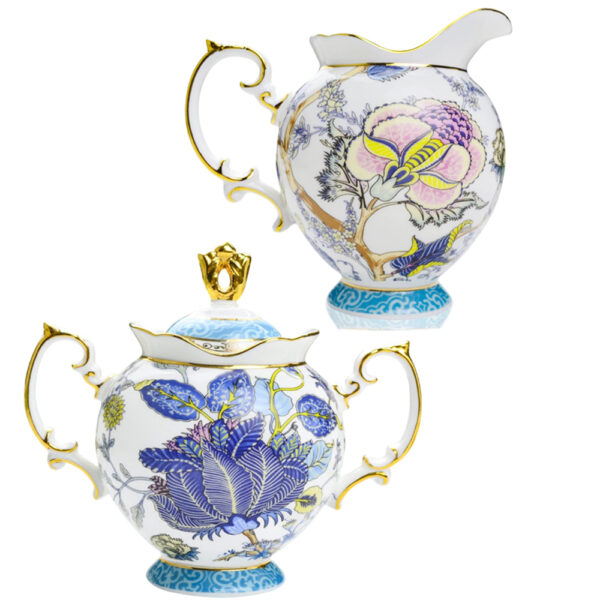 TSB23BB003 F Feicui Creamer and Sugar Bowl Set Bone China