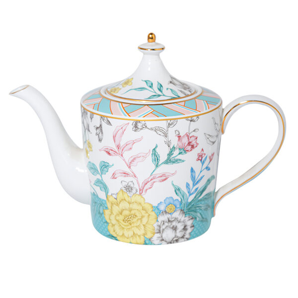 TSB24BB001 6 Milan Flower English Tea Set Bone China Teapot Set