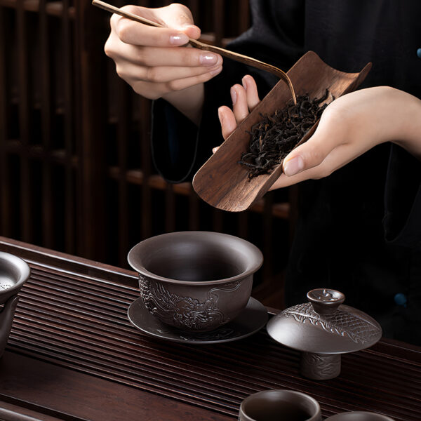 TSB24BB007 3 Luxurious Chinese Yixing Dragon Tea Set for Kung Fu Tea