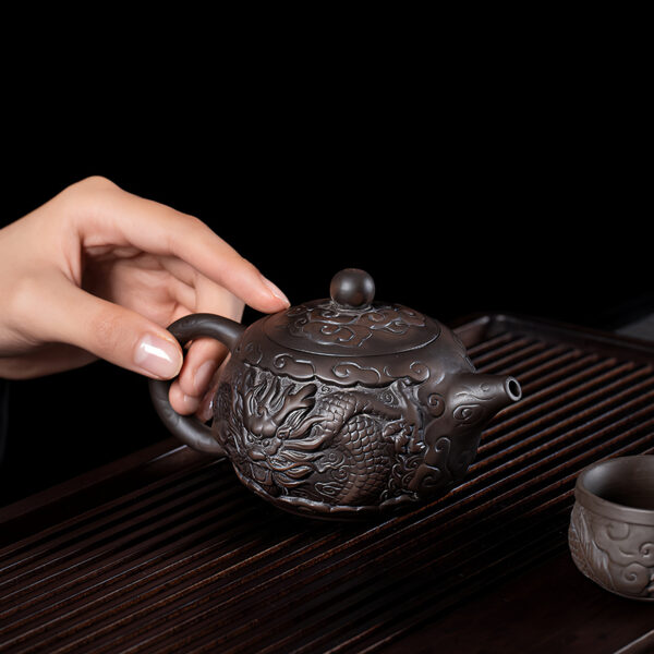 TSB24BB007 6 Luxurious Chinese Yixing Dragon Tea Set for Kung Fu Tea